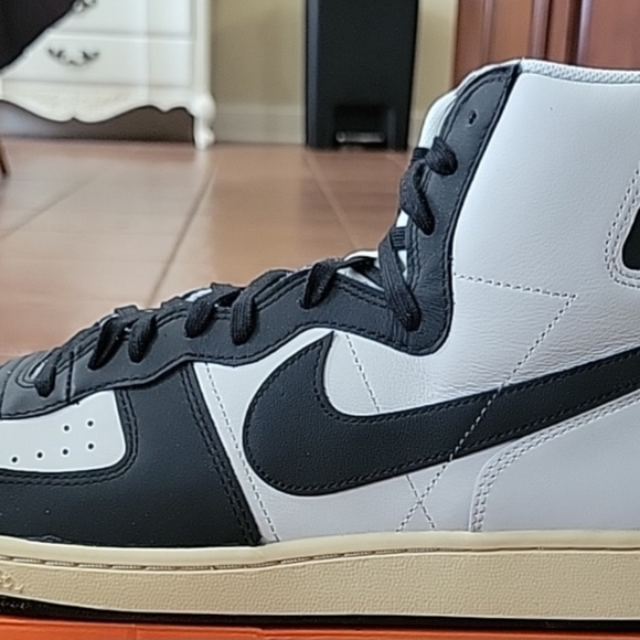 Size 14 Men's-Nike Terminator High PRM FD0394-030 Phantom Black/Black Pale Vanil - Picture 6 of 16